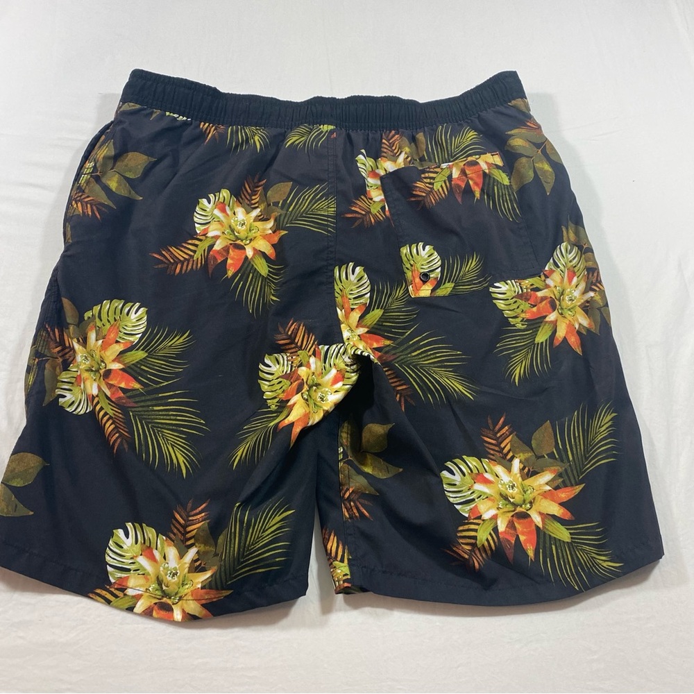 Merona Men’s Large Black Swim Trunks - Picture 6 of 8